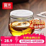 富光花茶杯透明茶杯内胆茶水分离杯办公室玻璃杯子水杯350ml