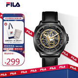 斐乐（FILA）手表机械风镂空潮流男款学生送男友生日礼物石英腕表6551-001
