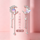 缔晶925银耳夹女无耳洞耳骨钉夹耳式流苏免耳洞免打孔耳钉不用打孔