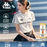 卡帕（Kappa）背靠背运动短袖女士2026新款夏季纯棉透气t恤跑步上衣 K0F42TD22D