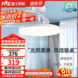 雷士（NVC）led照明风扇灯吊扇灯餐厅卧室北欧变频定时简约三色42寸36瓦