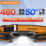 神火（SupFire）GX52头灯强光远射充电式夜钓鱼灯LED灯头戴式探照灯