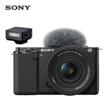 索尼（SONY）【人像直出拍照套装】ZV-E10K黑色+IT20s神牛迷你闪光灯黑色  肤色白皙 小巧轻便