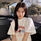 MJ STYLE纯棉短袖T恤男女2026年夏季出游宽松休闲百搭美式复古半袖上衣