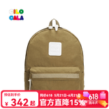 CILOCALA双肩包女M+号登山包校园电脑包大容量旅行包上班出游背包帆布书包 COYOTE-草棕M+中号