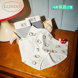 果壳（Gukoo）内裤女春夏HelloKitty新款抗菌纯棉裆女士内裤3条装 内裤组合 L