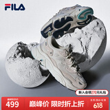FILA斐乐女鞋跑步鞋情侣同款老爹鞋FILA MARS火星鞋男鞋休闲运动鞋 【女款】奶白/木薯粉-GT 37.5