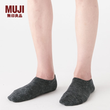 MUJI 男式 合脚直角 运动船袜 DAC01A0S 中灰色 25-27cm/40-44码