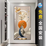宜巢玄关装饰画现代轻奢高级感过道走廊尽头背景墙壁画正对入户门挂画 前程似锦 80*160cm晶瓷+80%客户首选