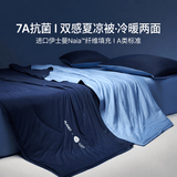 无印良品A类深睡星球控温冰丝被子夏凉被空调被夏被薄款可机洗免被套单人 深睡蓝【冷暖双面 透气不闷 纸箱发货】 150x200cm【单夏被】