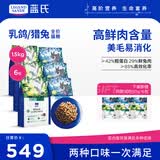 LEGENDSANDY蓝氏猫粮生鲜猎鸟鲜乳鸽生骨肉冻干高蛋白全价成猫粮幼猫通用型 【囤货装】丨猎鸟乳鸽4.5kg+荒野猎兔4.5kg