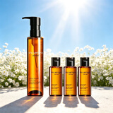 植村秀（shu uemura）臻萃养肤洁颜油 150ml+琥珀卸妆油 50mlx3 清洁毛孔舒缓