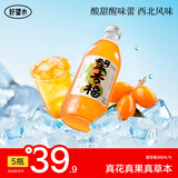 好望水望山楂汁望柠檬望梅好望杏福气泡水果汁火锅饮料露营摆台结婚饮料 望杏福 300ml*5瓶