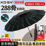KDISV德国288骨雨伞全自动大号便携加固加厚结实抗风男女士学生晴雨伞 【商务黑】加厚抗风黑胶 288骨 折叠高颜值ins车载超强抗风暴晴