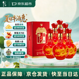 牛栏山 百年红10 浓香型 白酒 52度 500ml*6瓶 整箱装 喜宴用酒