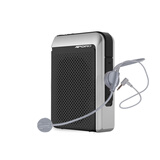 aporo T18 2.4G无线扩音器小蜜蜂教师专用双耳麦可同时用大音量4000毫安电池带蓝牙5.0 曜石黑-有线版