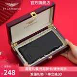 FALAMAONE法莱阿玛尼钱包男士短款头层牛皮潮流轻奢商务钱夹送男友老公礼物 QB2119-3 头层牛皮【实木礼盒】