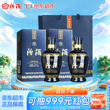汾酒蓝汾 清香型白酒 53度475ml*2瓶 （53度仿蓝瓷）