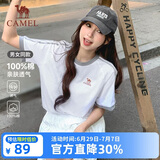 骆驼（CAMEL）【迪丽热巴同款】短袖t恤柔棉T神男女装夏季新款运动宽松休闲上衣