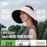 蕉下（beneunder）灯罩帽大帽檐遮阳帽子女黑胶防晒帽全脸遮阳空顶帽太阳帽BM563