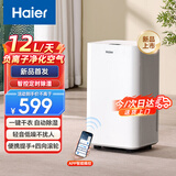 海尔（Haier）除湿机室内家用小型大功率轻音智能卧室专用别墅客厅大面积大平层地下室商用抽湿机 12L/天 2-20㎡