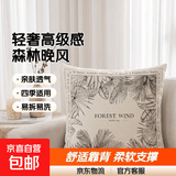 美式抱枕轻奢高级感沙发客厅靠垫靠枕床头大号靠背大抱枕套不含芯 森林晚风 45x45cm【枕套+枕芯】