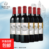 【酒庄直供】智利进口红酒 林赛14度新年送礼赤霞珠干红葡萄酒 【林赛干红】1整箱6支+海马刀