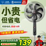 钻石牌落地扇家用电风扇【1级能效+直流变频】摇头扇落地风扇无极变速调控强劲风力大网罩DFS-ZFM07z