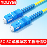 YOUYSI 光纤跳线 单模单芯SC-SC电信级 大方头损耗小 SC-SC 1米
