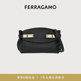 菲拉格慕（Ferragamo）女士黑色Hug手袋（小号）0768846 礼物送女友