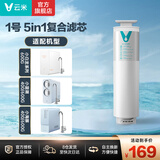 云米（VIOMI） 净水器滤芯适配小蓝调、小海豚、小白龙400G、600G 全套滤芯 1号5in1 1号5in1滤芯