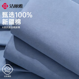 洁丽雅100%纯棉床单单件抗菌新疆棉A类学生宿舍单人被单卧室双人床罩 【抗菌A类纯棉】宝蓝 床单160*230cm【床单+一对枕套】