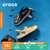 CROCS卡骆驰贝雅卡骆班洞洞鞋轻便耐磨拖鞋一脚蹬休闲鞋|205089 深蓝/辣椒红-4CC 40 (250mm)