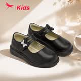 红蜻蜓儿童春夏季女童鞋单鞋女孩软底小皮鞋玛丽珍公主鞋Q53BD001黑色30