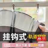 家菲遮光窗帘挂钩式现代轻奢简约2023年新款成品客厅阳台卧室遮阳帘 精仿缎--深灰（遮光95%） 宽1.3*高1.8米挂钩款1片 米