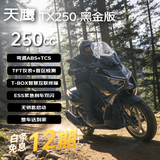 天鹰TX250F黑金版 燃油踏板摩托车复古摩旅通勤代步越野弯道ABS 26款