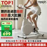英尔健家用动感单车智能磁控静音运动减肥健身器材室内脚踏车健身单车 [进阶款]物理阻力/AI体感/蓝牙对战/14斤全包飞轮组
