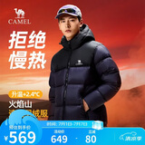 骆驼火焰山羽绒服1.0男士鸭绒加厚防寒面包服冬季外套M13CR07089H