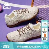 卡帕（Kappa）背靠背运动鞋男女2026新款情侣银色德训鞋透气便装鞋子K0FX5BB08 奶酪白-0124-男女同款 37