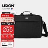 乐上（LEXON）电脑包手提单肩包男士商务苹果笔记本包14英寸简约出差公文包蓝黑