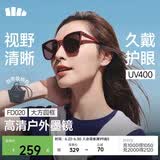 蕉下（beneunder）墨镜男女防晒太阳镜骑行眼镜开车墨镜方圆大框户外出游FD020