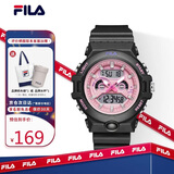 斐乐（FILA）电子手表甜酷风格电子表男女运动学生手表送孩子6742-001