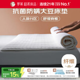 罗莱家纺 加厚大豆床垫床褥子 抗菌防螨褥子透气床垫180*200cm白色