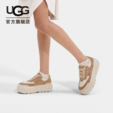 UGG秋季女士松糕厚底系带款时尚单鞋休闲鞋1130788 SAN|沙色 37