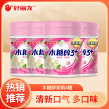 好丽友（ORION）木糖醇口香糖清新口气无糖口香糖大罐装随身装 【花香茉莉+玫瑰】101克x4罐