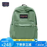 JANSPORT杰斯伯书包轻便双肩包男女旅行包简约背包电脑包学生校园 4QUE96D橄榄绿-侧袋+隔层