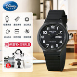 迪士尼（Disney）学生手表男初中生高中儿童12-16岁青少年中考考试专用手表机械 时尚黑【双日历-考试适用】