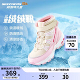 Skechers斯凯奇儿童绒绒靴儿童搭扣加绒靴子女童雪地靴保暖棉鞋664200L