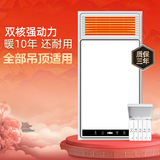 雷士（NVC）风暖浴霸双核机械系列暖风排换气一体Y412浴室卫生间