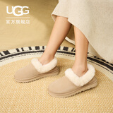 UGG秋季女士时尚舒适茸茸毛圈口平底休闲乐福鞋懒人毛毛鞋1119002 SAN | 沙色 38